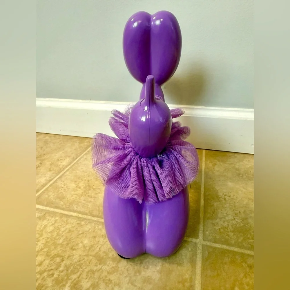 Unique Adorable Purple Balloon Dog Sculpture- Celebrate- Valentines Day Decor